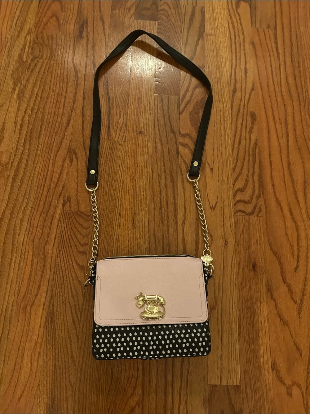 Betsey Johnson telephone crossbody bag